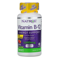 Витамин В12 5000 мкг быстрорастворимый, Natrol, 100 таблеток